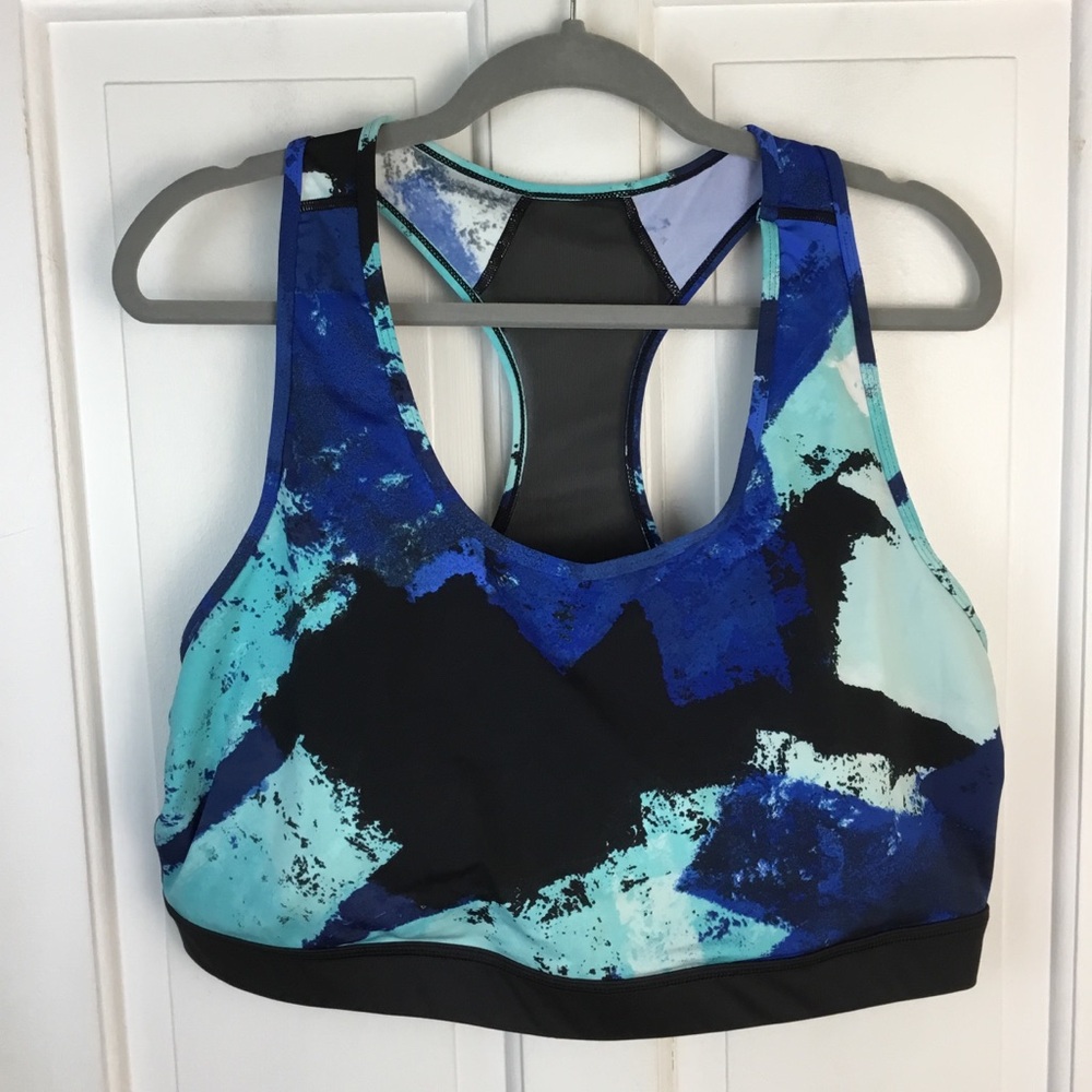LuLaRoe Blue and Black Sports Bra